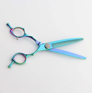 Professional <b>Pet</b> Grooming Curved Chunker Scissors Stainless Steel Portable Luxury High Quality Hair <b>Clippers</b> - Product Image 2