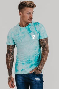 เสื้อยืดคอตตอนหนาน้ำหนักมากแบบกำหนดเอง OEM ปี 2025 เสื้อยืดผู้ชายไซส์ใหญ่พิมพ์โลโก้ตามสั่ง เสื้อยืดลายมัดย้อมสำหรับผู้ชาย - Product Image 5