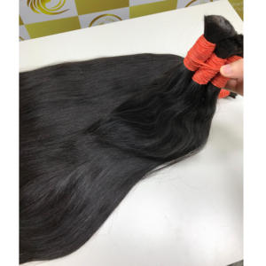 Extensiones de cabello Remy humano crudo marrón vietnamita alineado cutícula a granel rizado de alta calidad del superventas listo para enviar - Product Image 3