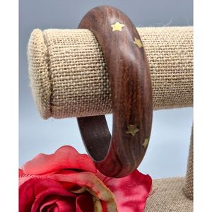 VARIOUS Unique Design Wooden Bangle and Bracelet Customized Size Wooden Bracelets Bangle Handmade <b>Flower</b> Wooden Bangle Cuff - Product Image 1