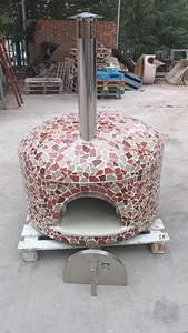 고품질 대형 상업용 장작 화덕 피자 오븐 야외 주방 피자 오븐 (야외 정원용) - Product Image 3