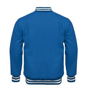 Custom Made Winter Varsity Jacket <b>White</b> <b>Wool</b> Sleeves Black Body Waterproof Vintage Canvas Letterman 2026 - Product Image 5