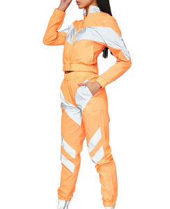 Chándal cortavientos Gery para correr hecho a medida de alta calidad, ropa deportiva, conjunto de dos piezas para mujer, trajes cortavientos de verano - Product Image 3