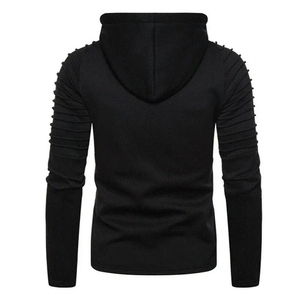 Sweat à capuche unisexe de haute qualité 350 g/m² personnalisé à manches longues, hiver, devant uni, lavé, respirant, homme, 100 % coton molletonné - Product Image 4