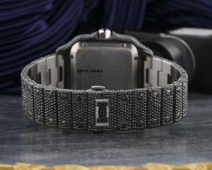 Luxury Iced Out Moissanite Hip Hop <b>Watch</b> with VVS Diamond Look Bezel Pave Dial and Bling Bracelet <b>Mens</b> Luxury Statement - Product Image 4