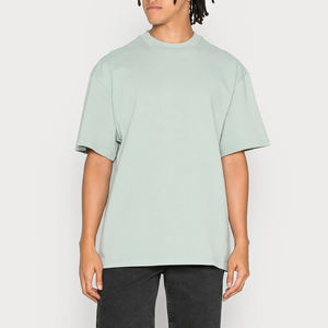 2025 vente en gros hommes 100% coton T-Shirt coupe ample imprimé chaud surdimensionné conception nouveau Streetwear mode Style uni - Product Image 5