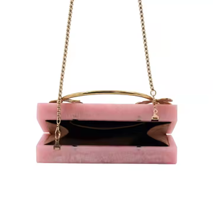 Sac à main pour femmes de haute qualité, moderne, élégant, tendance, bohème, avec chaîne, pour les occasions spéciales et les événements, par Crescent Crafts - Product Image 4