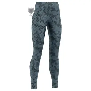 Cute Grey Camo Print Leggings - High-Waisted Leggings - Lulus