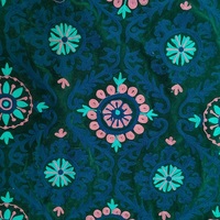 Tissu en velours brodé artisanal pour vêtements, sacs et accessoires de literie, création de tissus