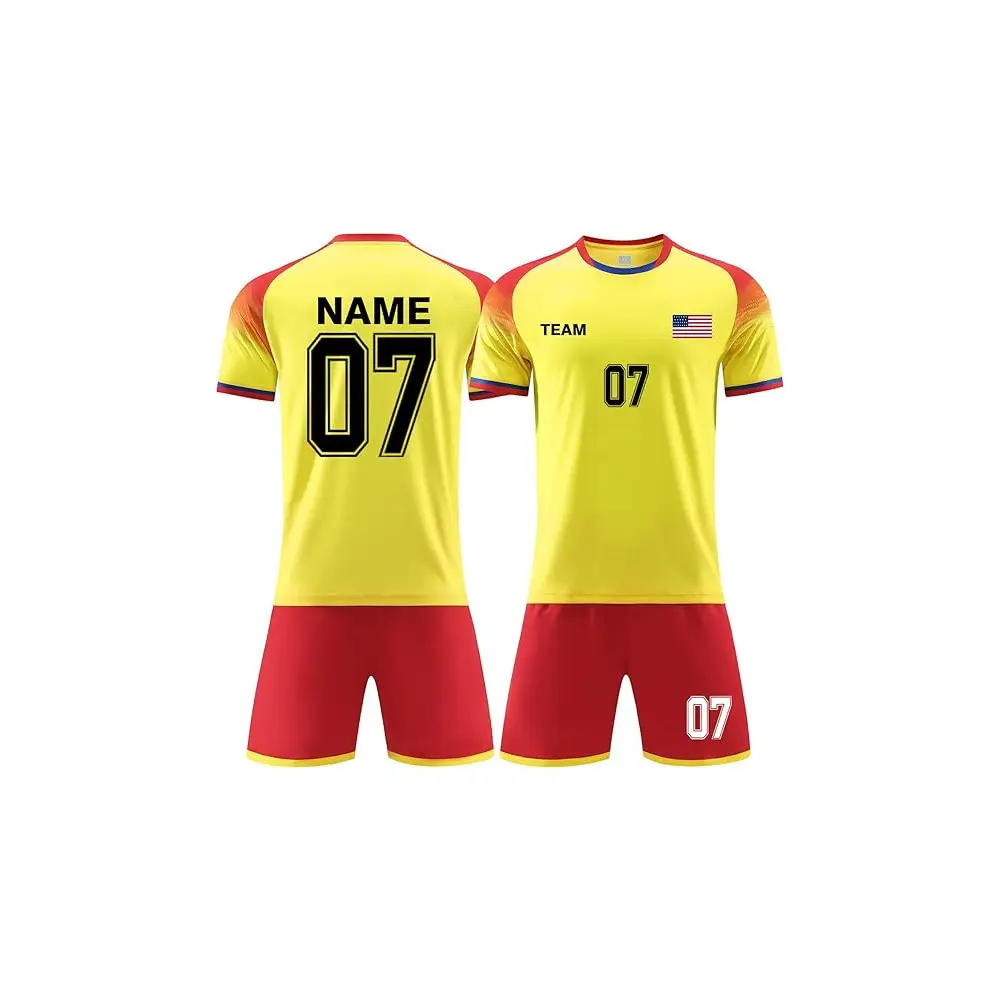 Último diseño al por mayor camisa unisex uniforme de fútbol de alta calidad uniformes de fútbol sala conjunto mejor precio con calidad OEM