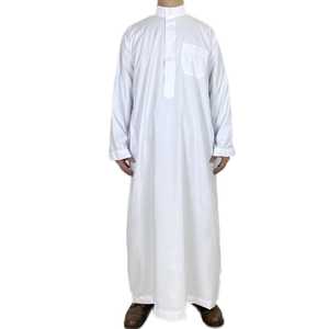 Túnica Tradicional Musulmana de Alta Calidad 2023, Jubba, Thobe, Thawb para Hombres Árabes, Talla Grande, Thowb Bordado - Product Image 3