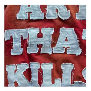 Sudaderas con capucha con parches bordados desgastados personalizados para hombre, sudaderas térmicas de algodón transpirable de manga larga para invierno Digital - Product Image 3