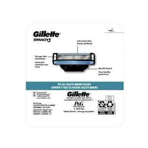 Gillette Mach3 Men's Razor Blade Recambios, 4 EA (Pack de 2) - Product Image 3