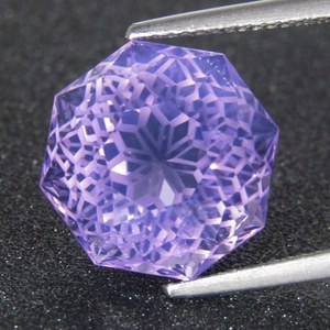 13.17Cts Excelente cuarzo de lavanda natural 13,7mm Corte de precisión redondo Piedra preciosa suelta Precio al por mayor Piedra preciosa suelta de la mejor calidad - Product Image 3