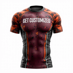 Personalizado MMA Rash Guard elaborado con atletas de combate en mente que ofrece ajuste de compresión y opciones de manga kimono de jiu jitsu - Product Image 6