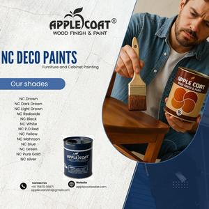 Peinture pour bois noir mat NC Revêtement liquide à durcissement rapide pour cadres de meubles d'intérieur Application par pulvérisation de couleur claire - Product Image 2