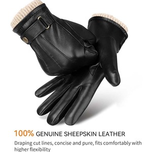 High Quality Comfortable Fit Custom Design Winter Casual Outdoor <b>Touch</b> <b>Screen</b> Professional Durable Genuine Leather Motorbike - Product Image 4