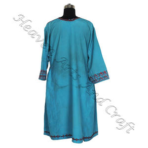 BDR079 Vintage Kutchi fait à la main Balochi Vintage bohème du fournisseur indien Vintage broderie à la main bohème Banjara robe - Product Image 4