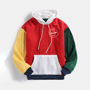 Sweat à capuche pour homme de haute qualité, personnalisé, à contraste de couleurs, en polaire doux, 100% coton, respirant, multicolores, à capuche de haute qualité - Product Image 1