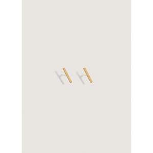 Pendientes Clásicos Geométricos con Micro Barras, Chapados en Oro, con Perlas de Agua Dulce y Diamantes, de Aleación de Latón y Zinc, Religiosos, para Bodas y Fiestas - Product Image 1