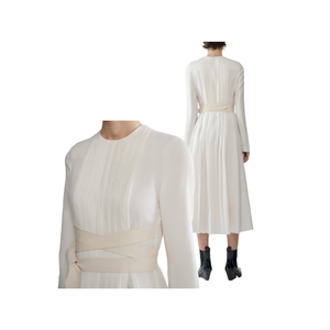 Robes décontractées élégantes haute qualité durable formelle unique panneau avant plié emballage personnalisé fabricant du Vietnam - Product Image 2