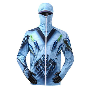 Men's Custom Design Long Sleeve Fishing Jersey Breathable Quick Dry & Windproof Waterproof Sublimation Hoodie - Product Image 6
