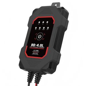 Chargeur de batterie de voiture le plus récent 12V 4A numérique entièrement automatique avec réparation par impulsions et écran LCD pour batteries au plomb-acide - Product Image 3