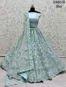 Tenue de fête Broderie lourde Travail Lehenga Choli avec filet Dupatta Collection nuptiale - Product Image 2