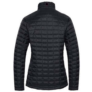 Blouson d'hiver personnalisé 2026 pour femme, matelassé, coupe bomber, à manches longues, épais, avec fermeture éclair - Product Image 5