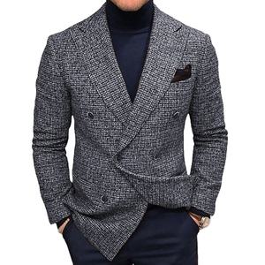 Traje de Novio de Alta Calidad en Oferta, Blazer Cruzado con Cuello en V para Hombre, Traje de Negocios Personalizado, Transpirable - Product Image 5