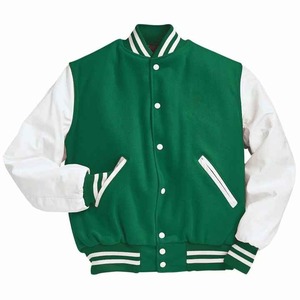 Wholesale Custom <b>Men's</b> Stand Collar Varsity Letterman Baseball <b>Jacket</b> <b>Long</b> Sleeve Bomber with Latest Designs for Winter - Product Image 1