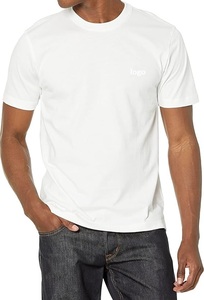 T-shirt à manches courtes pour hommes de haute qualité coupe régulière coton vierge à bas prix en gros avec impression de logo personnalisé du Bangladesh - Product Image 4