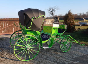 Carruaje de caballos Pony de cuatro ruedas para niños Carruaje de caballos Pony negro Carruaje de caballos Pony Carruaje de niños conducido a mano - Product Image 2
