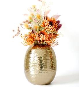 แจกันดอกไม้โลหะครึ่งค้อนสีดำเรียบง่ายสำหรับห้องนอนและเรียนตกแต่งบ้านสมัยใหม่แจกันโต๊ะดีไซน์โดดเด่นสำหรับห้องนั่งเล่น - Product Image 2