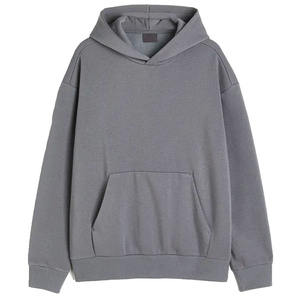 Sweatshirts à capuche d'hiver à épaules tombantes pour hommes Sportswear Men's Long Sleeve Pullover Hoodies With Front Pocket - Product Image 6
