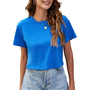 Precio razonable Venta caliente Mujeres Transpirable Crop Top Diseño personalizado Mujeres Crop Top Street Wear Crop Top - Product Image 6
