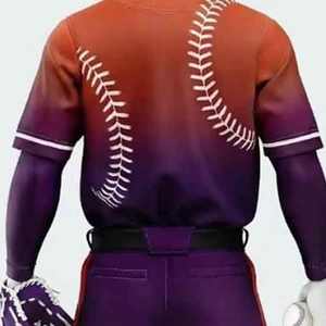 ชุดเบสบอลแบบติดกระดุม ชุดกีฬาทีม ชุดเบสบอลสั่งทำพร้อมปักโลโก้ - Product Image 4