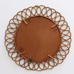 Décoration d'été traditionnelle de luxe, miroir en rotin fait à la main, miroir mural intérieur/extérieur, cadre de miroir tissé, fabriqué par KingCraftViet - Product Image 4