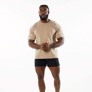 Camiseta holgada clásica para hombre, Camiseta básica lisa de algodón de gran tamaño, manga corta, ajuste relajado, ropa de calle, Camiseta de algodón 100% para hombre, ajuste holgado - Product Image 4