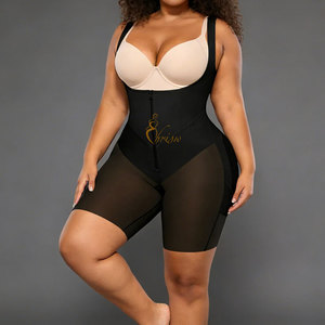 Fajas Colombianas pour femmes à poitrine ouverte, gaine amincissante de contrôle abdominal, body sculptant pour le rehaussement des fesses et le <span class=keywords><strong>ventre</strong></span> <span class=keywords><strong>plat</strong></span>, effet BBL - Product Image 1