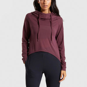 Sudadera corta personalizada OEM para mujer, sudaderas recortadas de alta calidad, ropa de calle informal a la moda, sudaderas con capucha, ropa deportiva al por mayor - Product Image 6