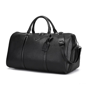Mess Sports Luxury Multifunctional Men's Best PU Leather Travel Overnight Weekender Duffel <b>Bag</b> with Shoe <b>Compartment</b> 30L-40L - Product Image 2