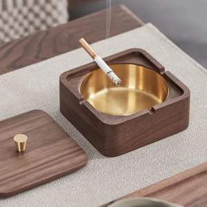 Cenicero real de alto estándar para almacenamiento de cenizas de cigarrillos y cigarros, mesa de reuniones de oficina, bandeja de bar a la venta - Product Image 4