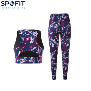 Ensemble de yoga sublimé léger pour femme à prix abordable – Tenue de sport 2 pièces respirante et à séchage rapide pour la gym et le fitness - Product Image 5