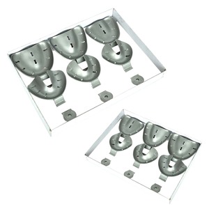 Bandejas de impresión de hoja sólida Bloqueo de borde Edentulous Bandeja de impresión Acero inoxidable - Product Image 1