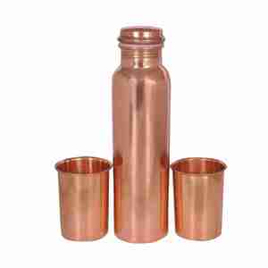 Bouteille d'eau en cuivre 100% à forte demande Fabricant et exportateur de verres fantaisie large de haute qualité à prix raisonnable - Product Image 1