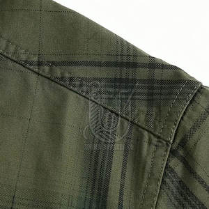 Chemises en flanelle pour hommes 100% coton respirantes à séchage rapide Coupe régulière Décontractée Haute qualité Vente en ligne - Product Image 6