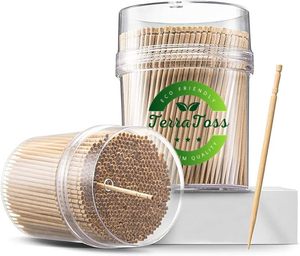 Palillo de dientes Greenleaf Bamboo Bliss fabricante de palillos de dientes longitud personalizada HOJA DE Areca biodegradable madera plástico Metal desechable - Product Image 1