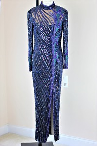 ชุดเดรสออกงานผ้าซาตินประดับเลื่อมแขนปกติคอกลมสำหรับผู้หญิงชุดเดรสผ้าซาตินประดับด้วยลูกปัดสง่างาม - Product Image 5