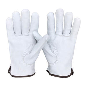 2024 Nuevo diseño Guantes de seguridad de tamaño adulto Logotipo personalizado Guantes de trabajo de cuero de color sólido Precio - Product Image 1